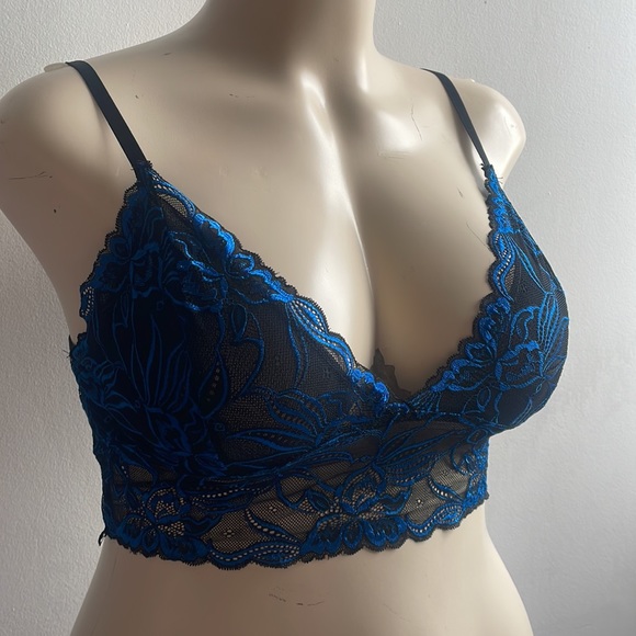 Blue Lace Bralette 1XL - Picture 3 of 6